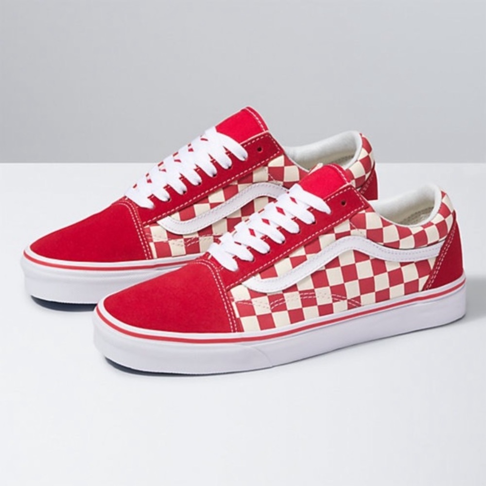 Red Checkerboard Vans